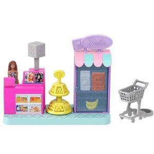 Mattel Barbie Mini Barbie Land Doll House Playsets With 1.5-Inch Doll, Furniture & Accessories Jcr33 (HYF44)