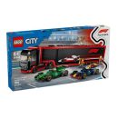 Lego - City - F1® Truck with RB20 & AMR24 F1® Cars 60445