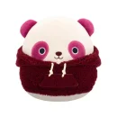 Jazwares Squishmallows - Core: Style Squad - Cream and Dark Red Tonal Panda with Dark Red Woolly Hoodie - Ponder (7.5 Inch)