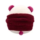 Jazwares Squishmallows - Core: Style Squad - Cream and Dark Red Tonal Panda with Dark Red Woolly Hoodie - Ponder (7.5 Inch)