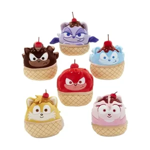 Jazwares Squishmallows Games: Sonic the Hedgehog Scented Mystery Pack - Ice Cream Version 6 Designs (5 inch)