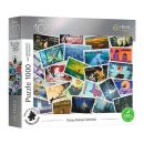 Trefl Puzzles - "1000 UFT" - Disney Stamps Collection_FSC Mix 70% / Disney 100