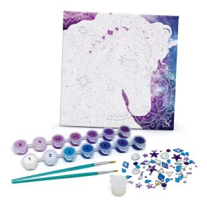 Nebulous Stars Paint-by-Number on Canvas - Nebulia & Horse