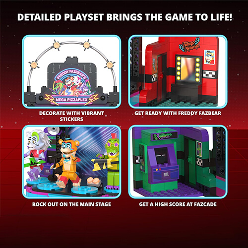 Phatmojo - Five Nights at Freddy's - Security Breach Mega Pizzaplex Deluxe Buildable Playset - Image 8