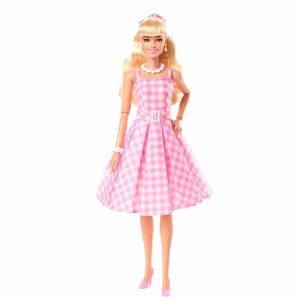 Mattel Barbie The Movie Collectible Doll, Margot Robbie As Barbie in Pink Gingham Dress