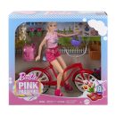 Mattel Barbie Pink Passport Holland Doll Set With Bicycle, Clothes, & Travel Accessories