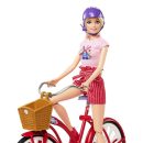 Mattel Barbie Pink Passport Holland Doll Set With Bicycle, Clothes, & Travel Accessories