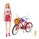 Mattel Barbie Pink Passport Holland Doll Set With Bicycle, Clothes, & Travel Accessories