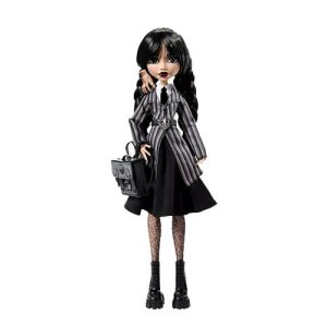 Mattel Monster High Wednesday Collectible Doll, Wednesday Addams in Nevermore Academy Uniform With Thing