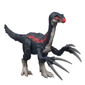 Mattel Jurassic World Slash N Roar Therizinosaurus Dinosaur Figure, Attack & Sound Toy, Chaos Theory