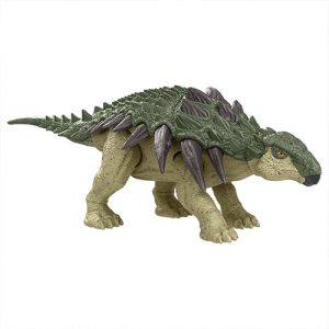 Mattel Jurassic World Rebirth Frenzy Pack Edmontonia Dinosaur Figure, Authentic Toy, Digital Play JCL50 (JGB72-965A)