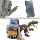 Mattel Jurassic World Rebirth Gigantic Thrashers Tyrannotitian Dinosaur Figure Toy, Tail Activated Attack JCL75 (JGB92-965A)