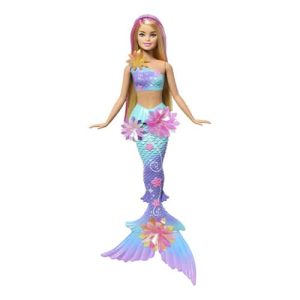 Mattel Barbie Flower Magic Mermaid Doll With Surprise Blooming Flowers Feature & Pearl Headband Accessory