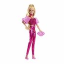 Mattel Barbie Deluxe Style Fashion Doll #5 in Metallic Pink Outfit With Corset Top And Accessories, Blonde