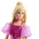 Mattel Barbie Deluxe Style Fashion Doll #5 in Metallic Pink Outfit With Corset Top And Accessories, Blonde