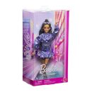 Mattel Barbie Deluxe Style Fashion Doll #7 in Metallic Blue Top And Skirt With Accessories, Brunette