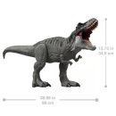 Mattel Jurassic World Rebirth Super Colossal Tyrannosaurus Rex Action Figure, T-Rex Dinosaur Movie Toy
