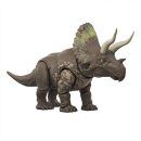 Mattel Jurassic World Rebirth Gigantic Thrashers Eotriceratops Dinosaur Figure Toy, Tail Activated Attack JJGB93(JGB92-965A)