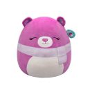 Jazwares Squishmallows - Core: Style Squad - Purple Bear with Closed Eyes and Scarf - Crisanta (5 Inch)