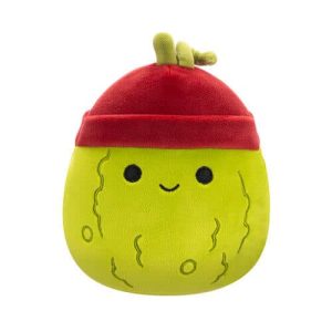 Jazwares Squishmallows - Core: Style Squad - Charles - Green Pickle with Beanie - Salim (5 Inch)