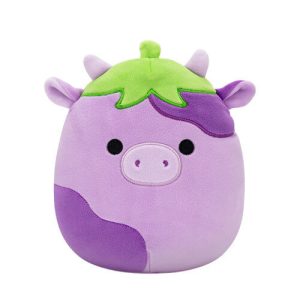 Jazwares Squishmallows - Core: Fantasy Squad -  The Eggplant Cow - Frederick (7.5 Inch)