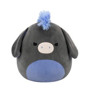 Jazwares Squishmallows - Core: Wildlife Squad - Charcoal & Periwinkle Donkey - Don (12 Inch)