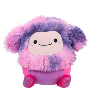 Jazwares Squishmallows - Core: Fantasy Squad -  The Magenta Bigfoot with Multicolored Hair - Woxie   (7.5 Inch)