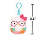 Jazwares Squishmallows - Clip-On Cartoon Animation: Sanrio - Hello Kitty & Friends - Tropical Food Treats Hello Kitty (3.5 Inch)