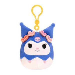 Jazwares Squishmallows - Clip-On Cartoon Animation: Sanrio - Hello Kitty & Friends - Tropical Food Treats Kuromi (3.5 Inch)