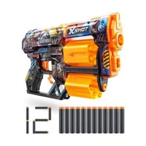 ZURU XSHOT SKINS SERIES 1 DREAD Jurassic World (12 DARTS)