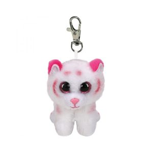 TY Beanie Boos Tiger Tabor Pink/Wht Clip3In