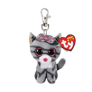 TY Beanie Boos Cat Kiki Grey Clip 3 Inch