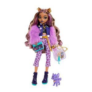 Mattel Monster High Clawdeen Wolf Fashion Doll With Pet Dog Crescent And Accessories
