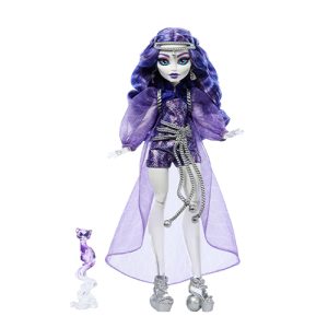 Mattel Monster High Spectra Vondergeist Fashion Doll With Pet Ferret Rhuen And Accessories