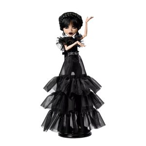 Mattel Monster High Wednesday Collectible Doll, Rave’N Wednesday in Black Gown Inspired By Dance Scene
