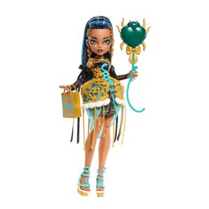 Mattel Monster High Scary Sweet Birthday Cleo De Nile Doll in Party Dress With Balloon & Gift