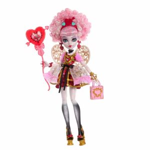 Mattel Monster High Scary Sweet Birthday Cupid Asteria Doll in Party Dress With Balloon & Gift