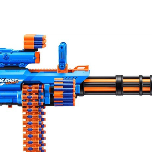 ZURU-XSHOT-INSANITY-SERIES 1 Motorized Rage Fire Gatlin Gun (72Darts,40chains) Open Box,Bulk,4pcs,No Inner,STD Color - Image 5