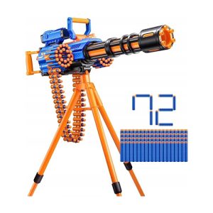 ZURU-XSHOT-INSANITY-SERIES 1 Motorized Rage Fire Gatlin Gun (72Darts,40chains) Open Box,Bulk,4pcs,No Inner,STD Color