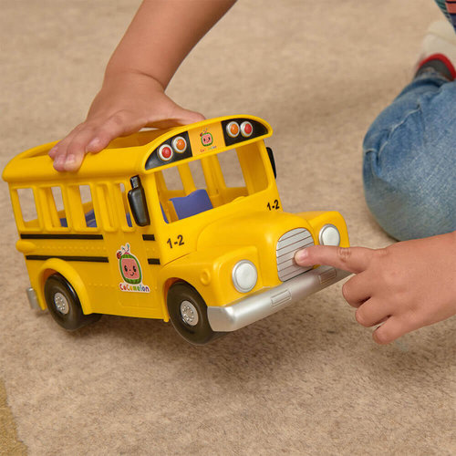 Jazwares Cocomelon Musical Yellow School Bus JJ Song Wheels on the Bus - Image 4