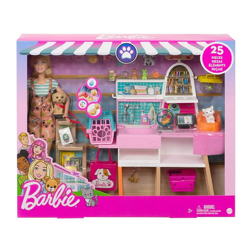 Mattel Barbie Doll And Pet Boutique Playset With 4 Pets And Accessories, For 3 To 7 Year Olds - Image 2