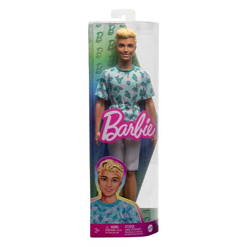 Mattel Barbie Ken Fashionistas Doll #211 With Blond Hair And Cactus Tee - Image 2