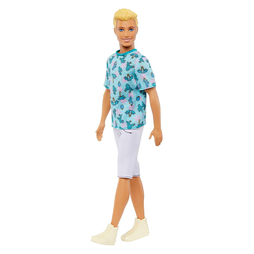 Mattel Barbie Ken Fashionistas Doll #211 With Blond Hair And Cactus Tee - Image 3