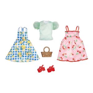 Mattel Barbie Clothes, Picnic-themed Fashion And Accessory 2-Pack For Barbie Dolls Assortment HJT33 (GWF04)
