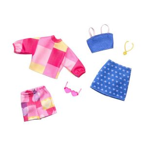 Mattel Barbie Clothes - 2 Outfits & 2 Accessories for Barbie Doll Assortment Hrh42 (GWF04)