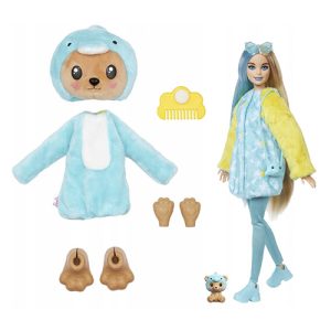 Mattel Barbie Cutie Reveal Costume-themed Series Doll & Accessories With 10 Surprises, Teddy Bear as Dolphin HRK25 (HRK22)
