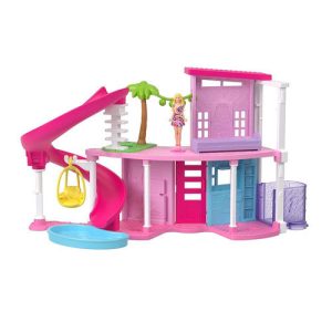Mattel Barbie Mini Barbieland Doll House Playsets With 1.5-Inch Doll, Furniture & Accessories Hyf45 (HYF44)