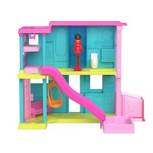 Mattel Barbie Mini Barbieland Doll House Playsets With 1.5-Inch Doll, Furniture & Accessories Hyf46 (HYF44)