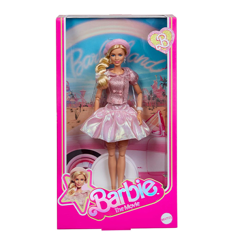 Mattel Barbie The Movie Doll, Margot Robbie As Barbie, Collectible Doll Wearing Pink Blouse & Skirt Set - Image 2