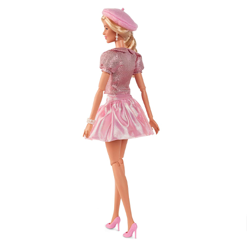 Mattel Barbie The Movie Doll, Margot Robbie As Barbie, Collectible Doll Wearing Pink Blouse & Skirt Set - Image 3